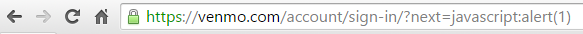 javascript in URL